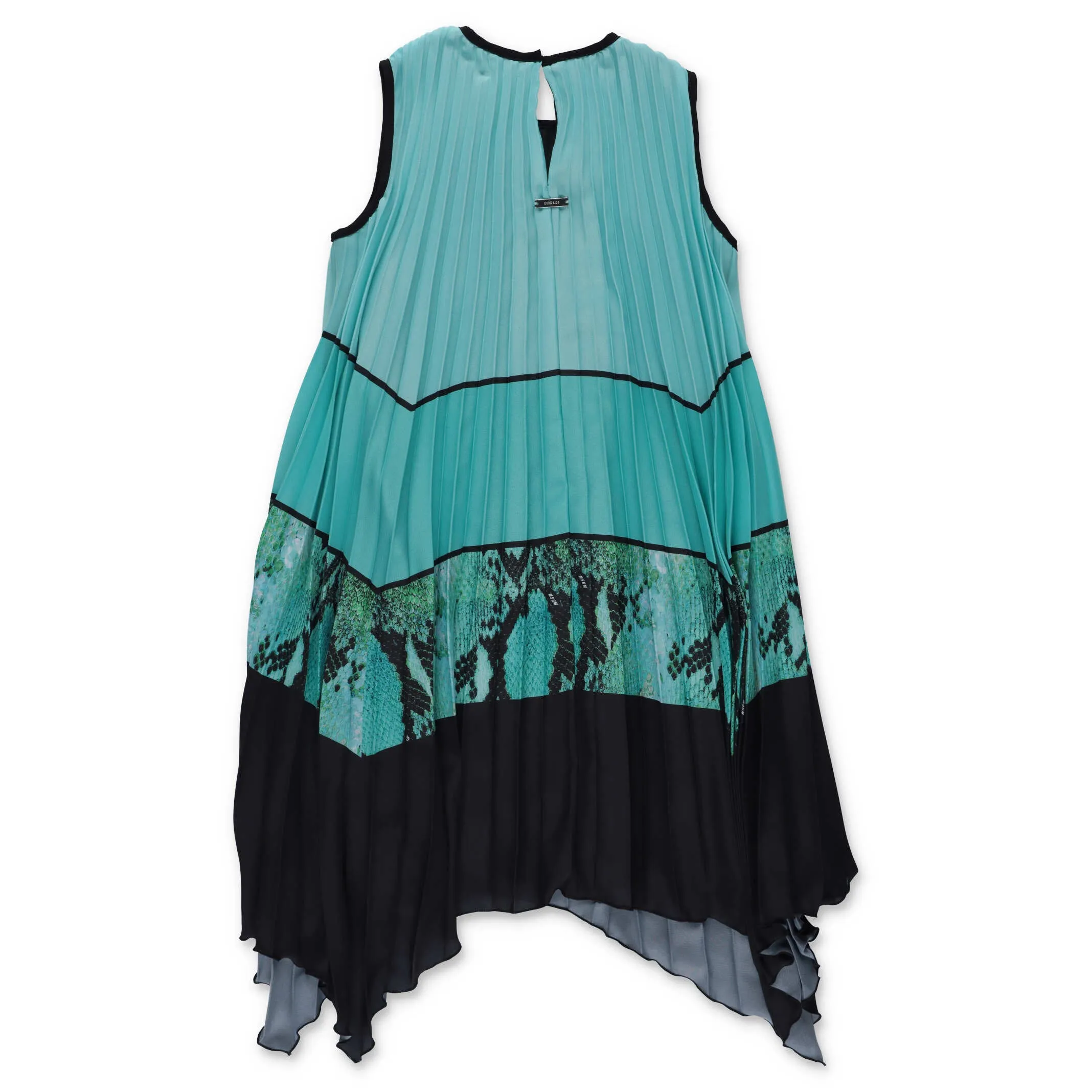 MSGM Kids Pleated Panelled Sleeveless Dress