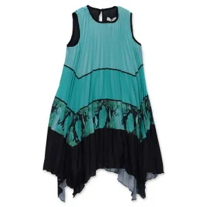 MSGM Kids Pleated Panelled Sleeveless Dress