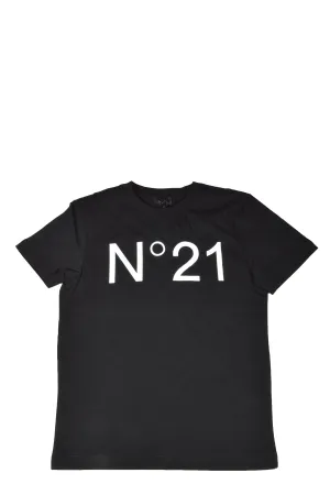 N21 Kids Logo Print T-Shirt