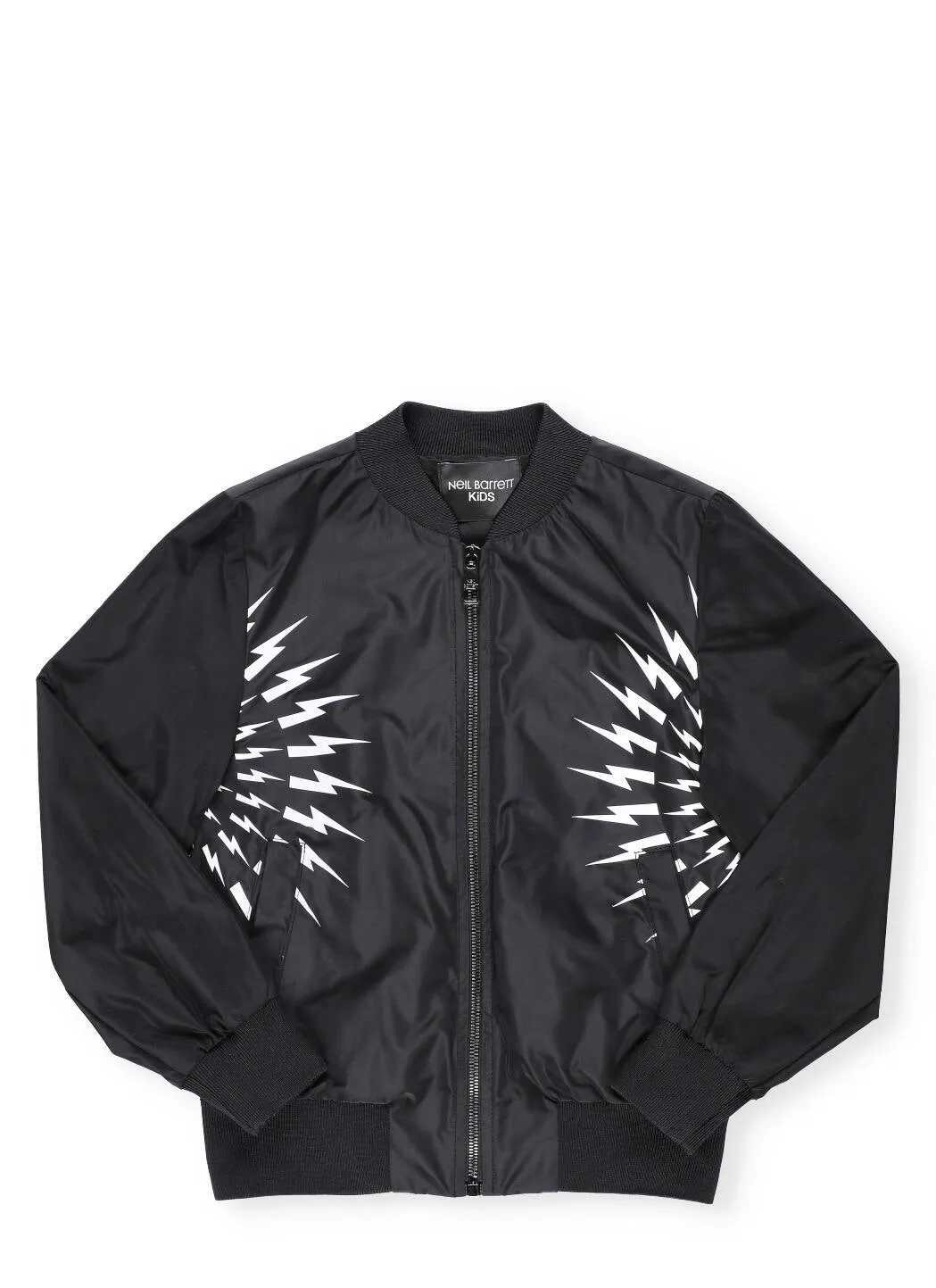 Neil Barrett Kids Signature Thunderbolt Pint Bomber Jacket