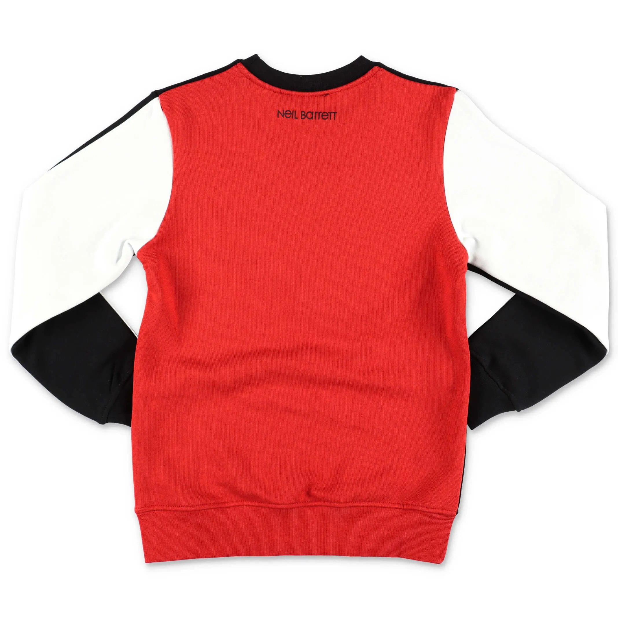 Neil Barrett Kids Thunderbolt Printed Colour Block Sweatshirt