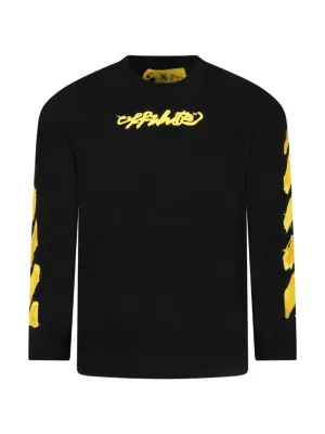 Off-White Kids Arrows Printed Long Sleeve T-Shirt