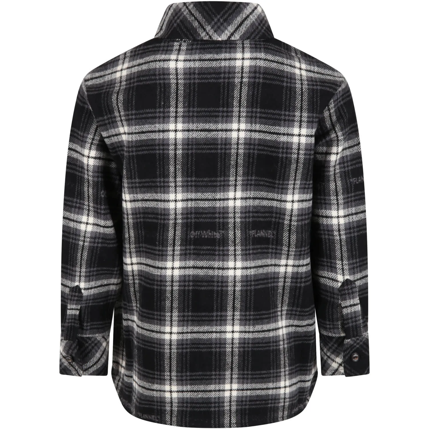 Off-White Kids Check Patterned Shirt