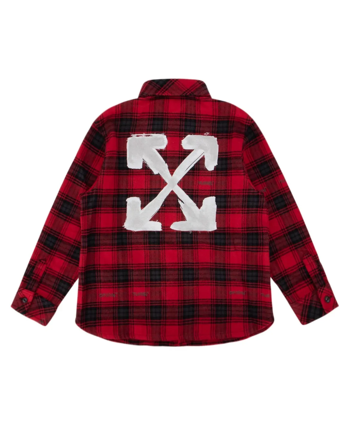 Off-White Kids Checked Long-Sleeved Shirt