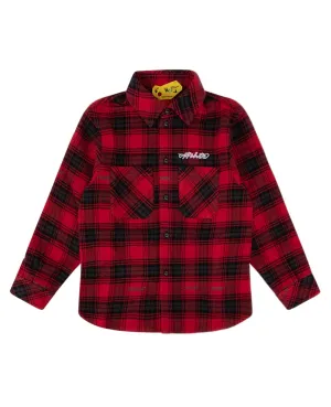 Off-White Kids Checked Long-Sleeved Shirt