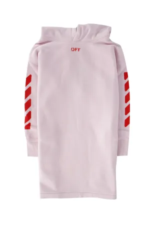 Off-White Kids Logo Print Hoodie Dress