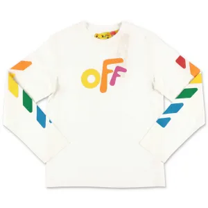 Off-White Kids Logo Print Long-Sleeve T-Shirt