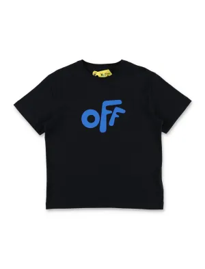 Off-White Kids Logo Printed Crewneck T-Shirt