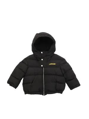 Off-White Kids Logo Printed Hooded Jacket