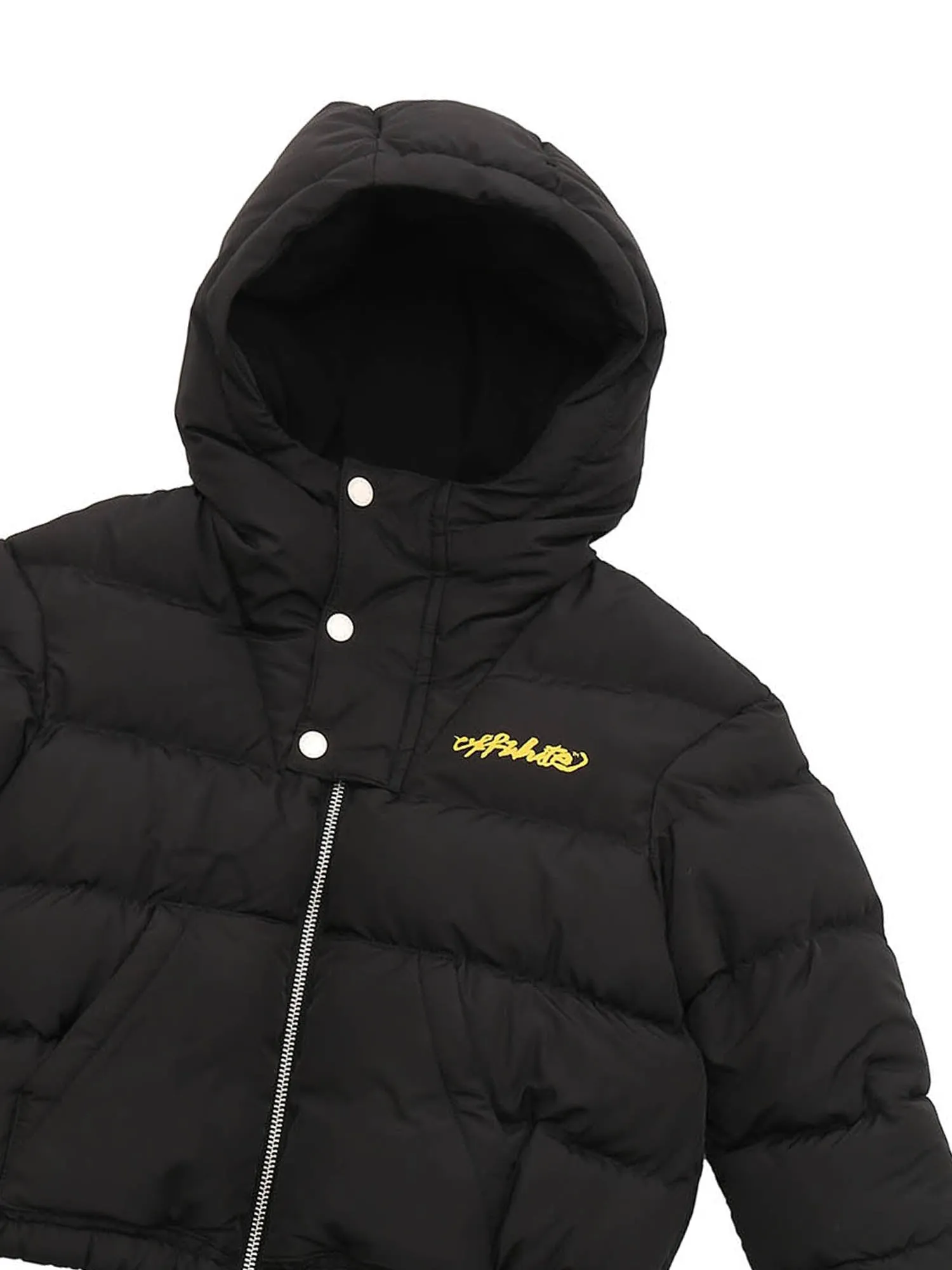 Off-White Kids Logo Printed Hooded Jacket