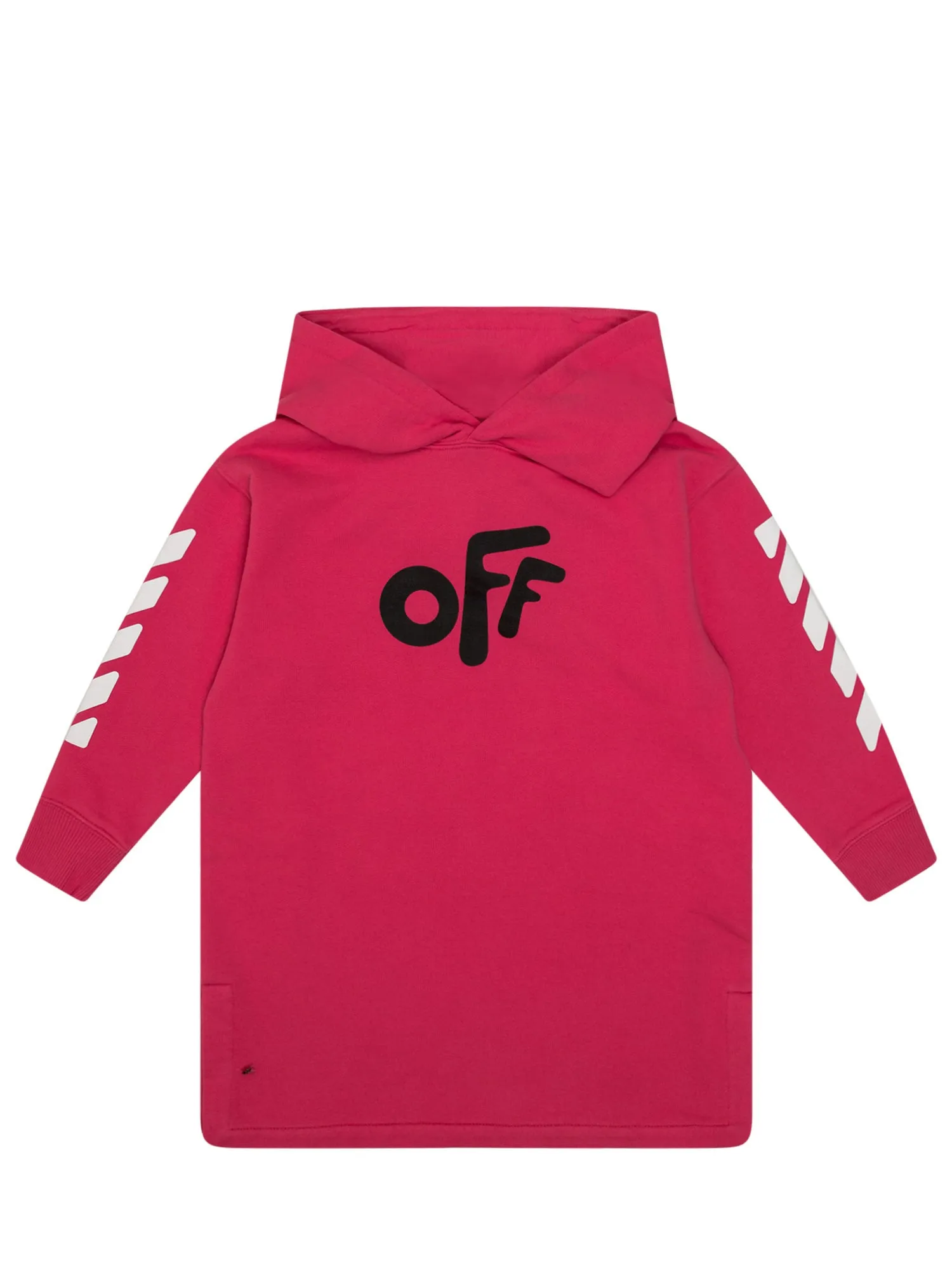 Off-White Kids Off Printed Hoodie Dress