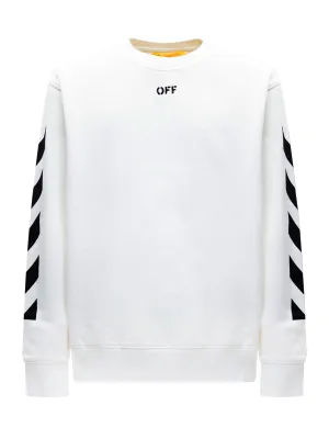 Off-White Kids Striped Crewneck Sweatshirt