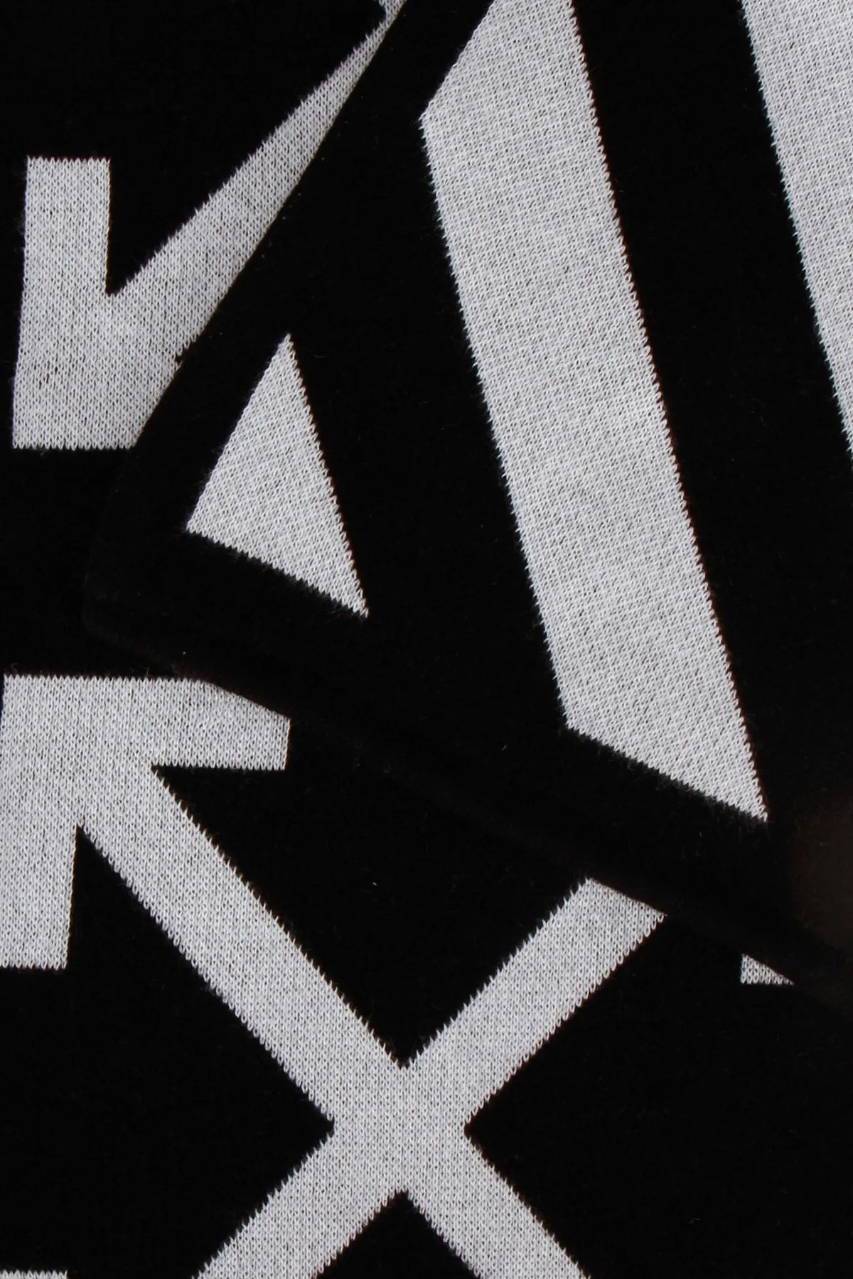Off-White Kids Striped Knitted Scarf