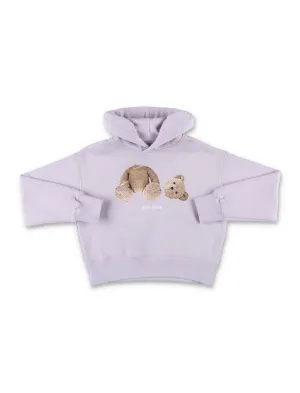 Palm Angels Kids Bear Motif Long-Sleeved Hoodie