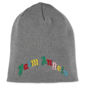 Palm Angels Kids Logo Embroidered Beanie