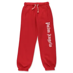 Palm Angels Kids Logo Print Jogging Pants
