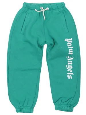 Palm Angels Kids Logo Print Jogging Pants