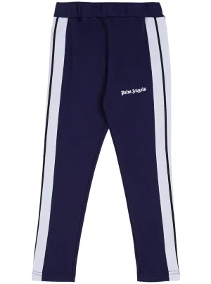 Palm Angels Kids Side Stripe Logo Track Leggings