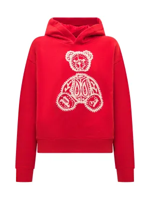 Palm Angels Kids Teddy Bear Motif Hoodie