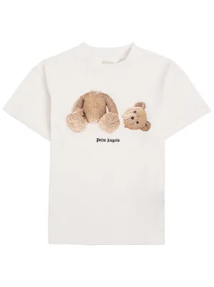 Palm Angels Kids Teddy Bear Print T-Shirt