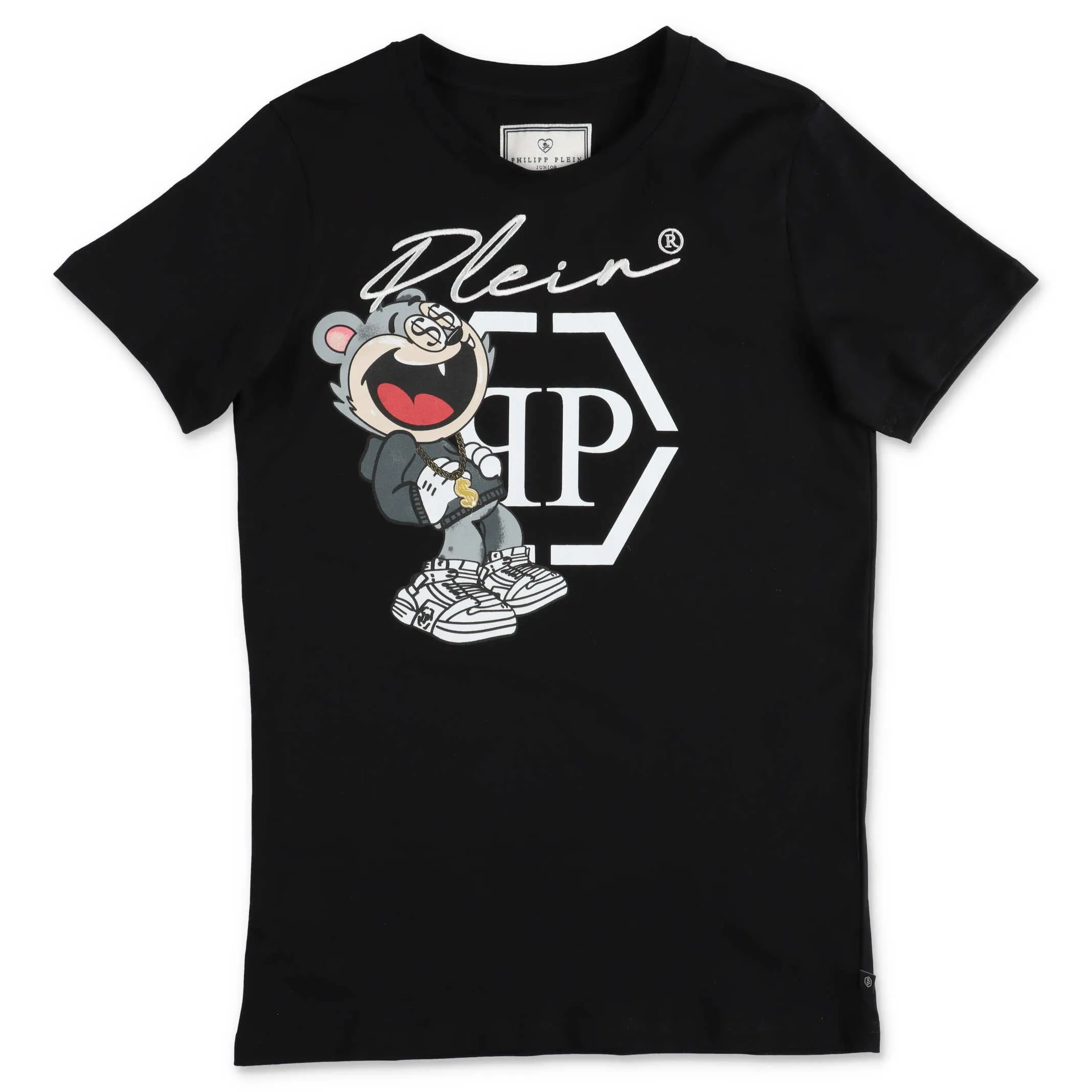 Philipp Plein Junior Graphic Logo Printed T-Shirt