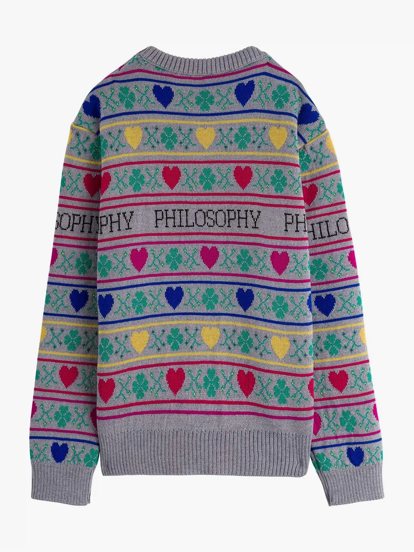 Philosophy Di Lorenzo Serafini Kids Heart Logo Intarsia Jumper