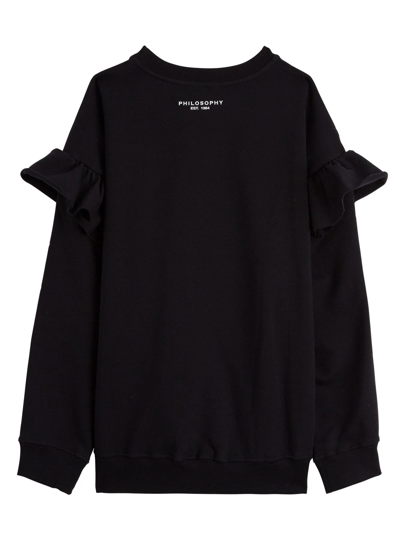 Philosophy Di Lorenzo Serafini Kids Logo Cross Stitch Ruffled Sweatshirt