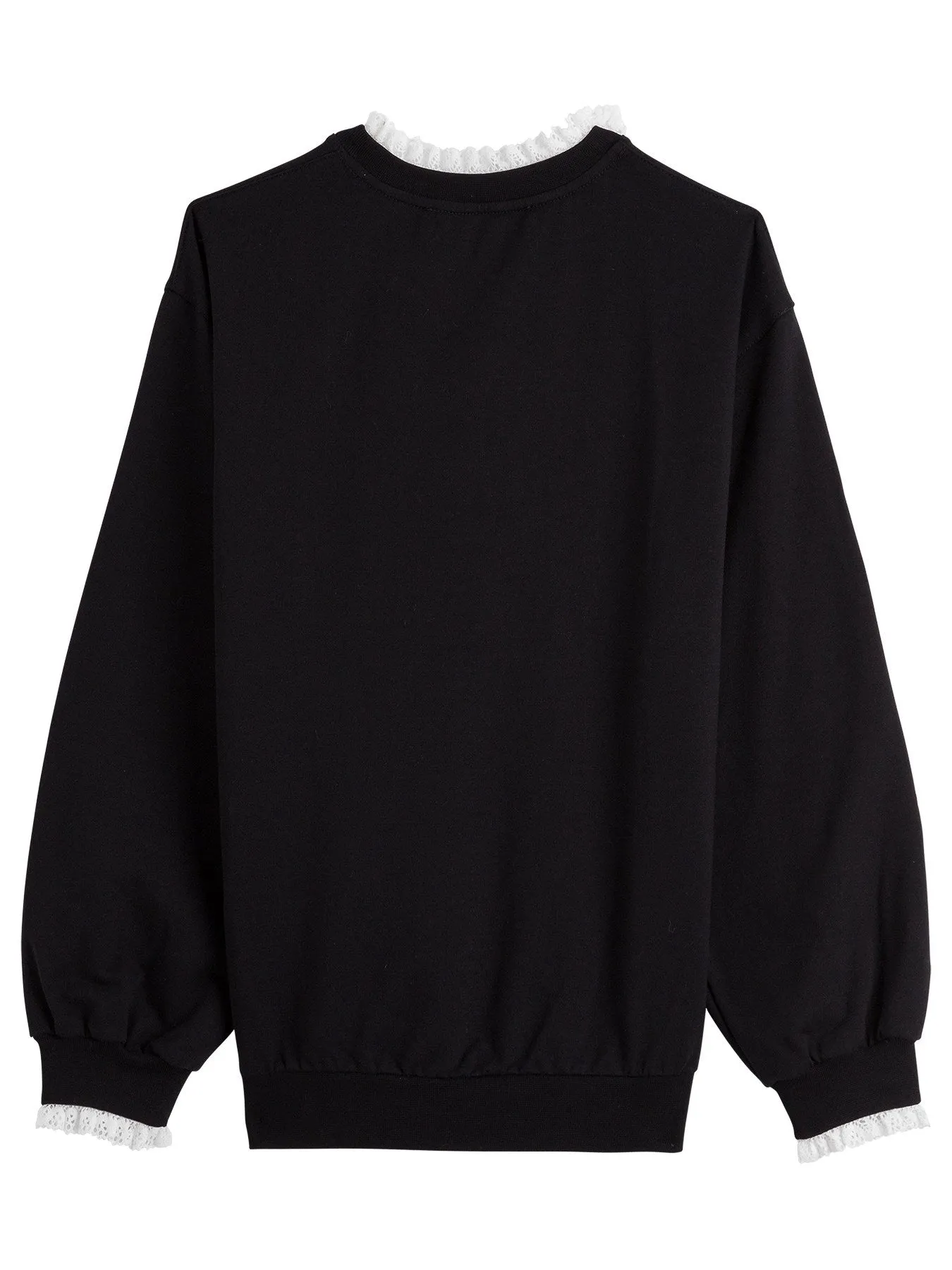 Philosophy Di Lorenzo Serafini Kids Logo Embroidered Ruffle Trim Sweatshirt