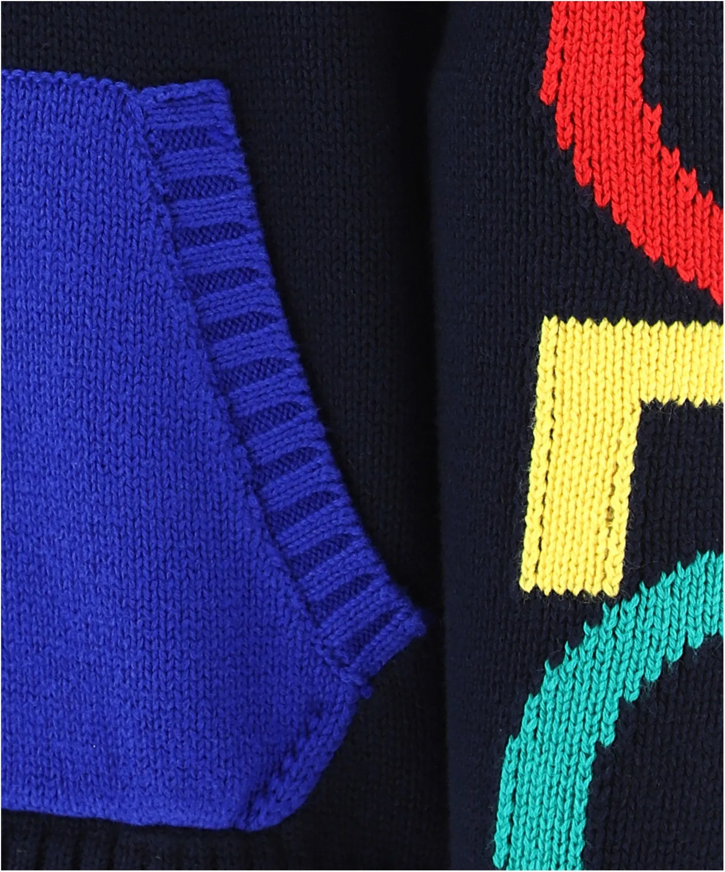 Ralph Lauren Kids Colour-Block Logo Knit Sweater