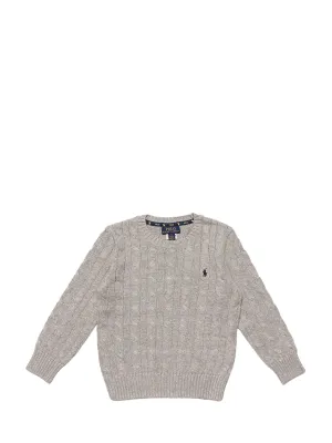 Ralph Lauren Kids Logo Cable-Knit Sweater