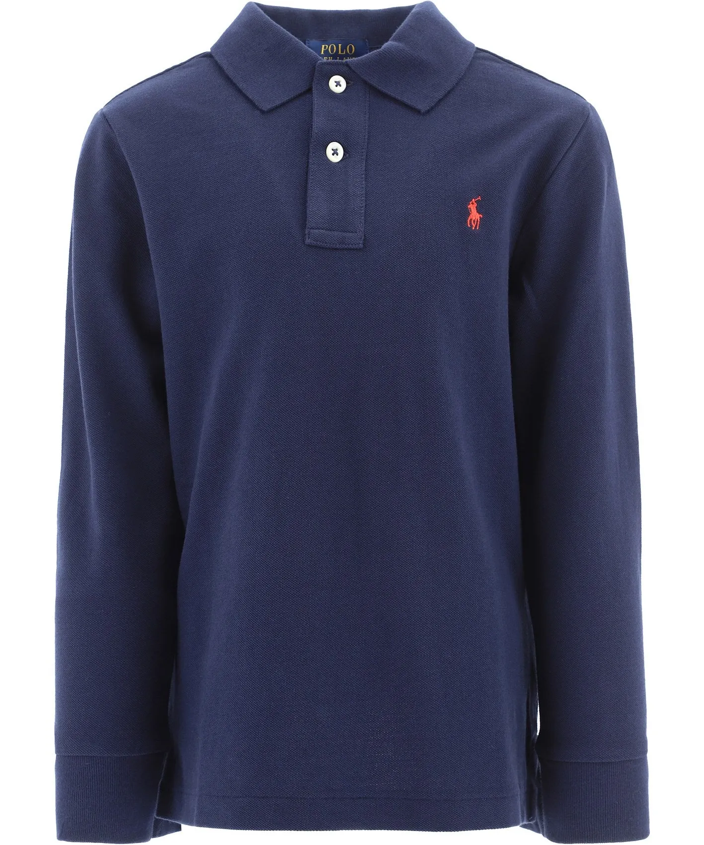 Ralph Lauren Kids Logo Embroidered Long Sleeve Polo Shirt