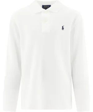 Ralph Lauren Kids Logo Embroidered Long Sleeve Polo Shirt