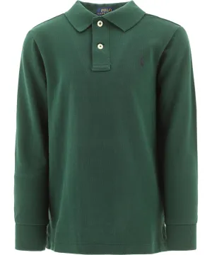 Ralph Lauren Kids Logo Embroidered Long Sleeve Polo Shirt