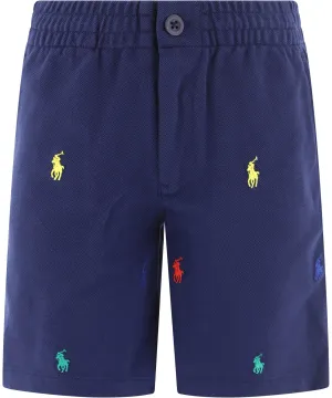 Ralph Lauren Kids Logo Embroidered Shorts