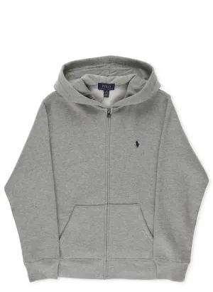 Ralph Lauren Kids Logo Embroidered Zipped Hoodie