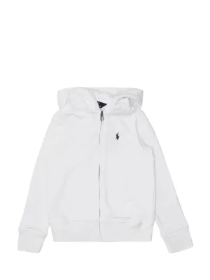 Ralph Lauren Kids Logo Zip-Up Hooded Sweatshirt