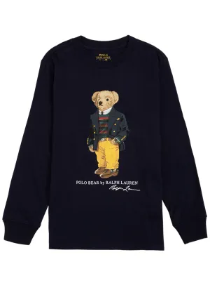 Ralph Lauren Kids Polo Bear Print Crewneck Sweatshirt