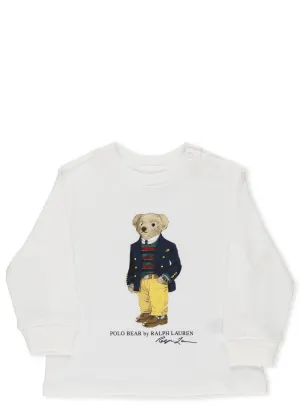 Ralph Lauren Kids Polo Bear Print Crewneck Sweatshirt