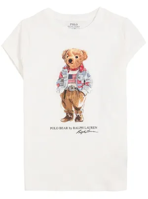 Ralph Lauren Kids Polo Bear Print T-Shirt