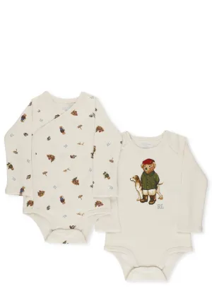 Ralph Lauren Kids Two-Pack Graphic Printed Onesies