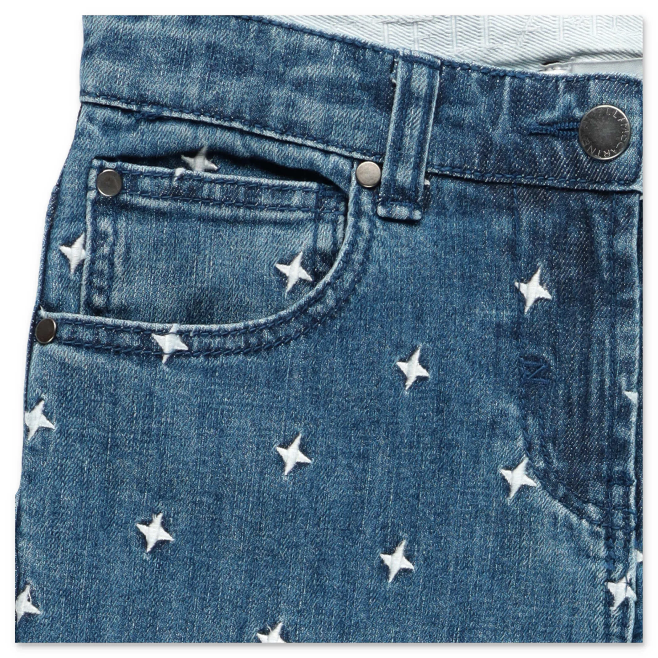 Stella McCartney Kids Embroidered Stars Jeans