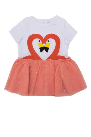 Stella McCartney Kids Flamingo Tulle Dress