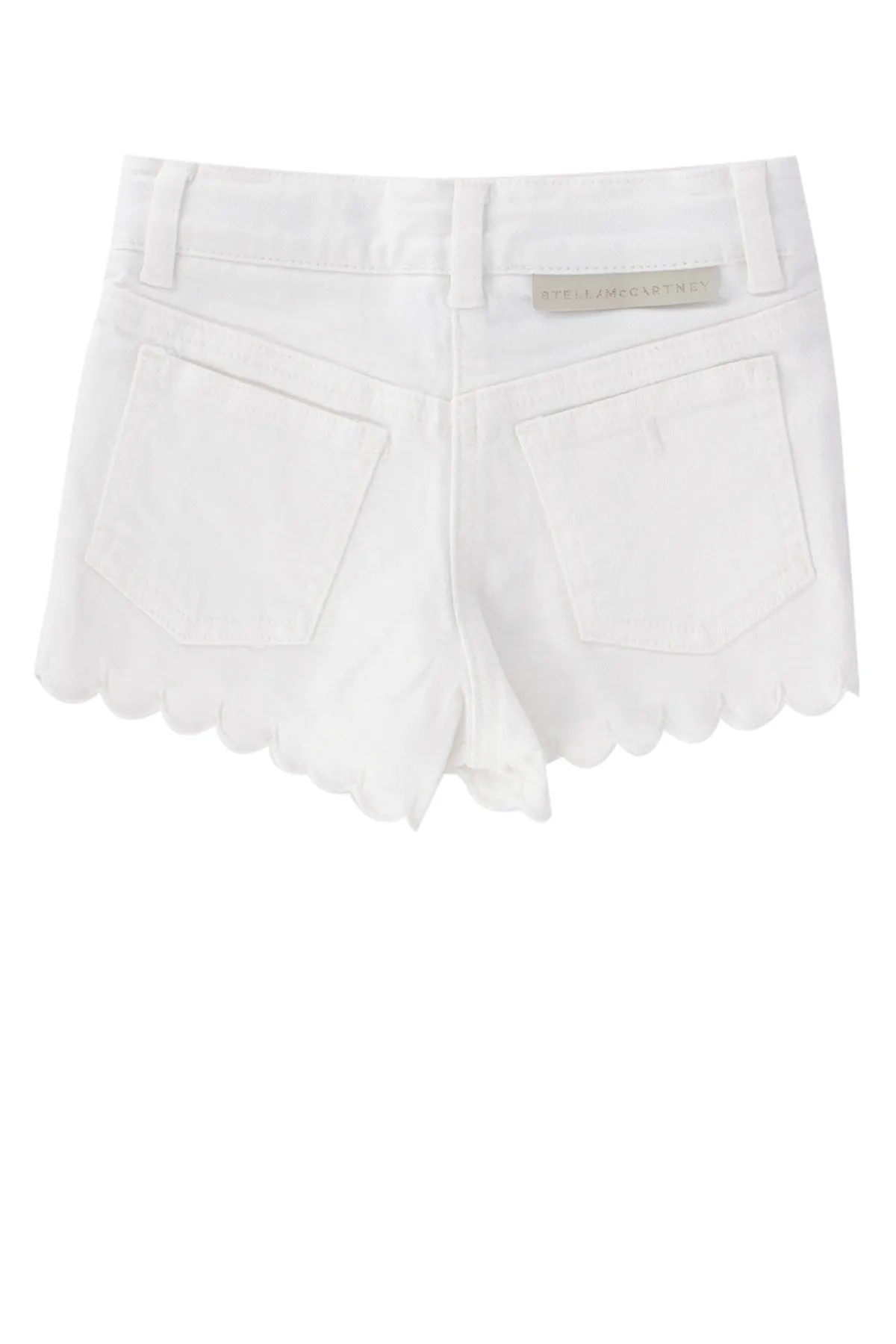 Stella McCartney Kids Flower Embroidered Denim Shorts