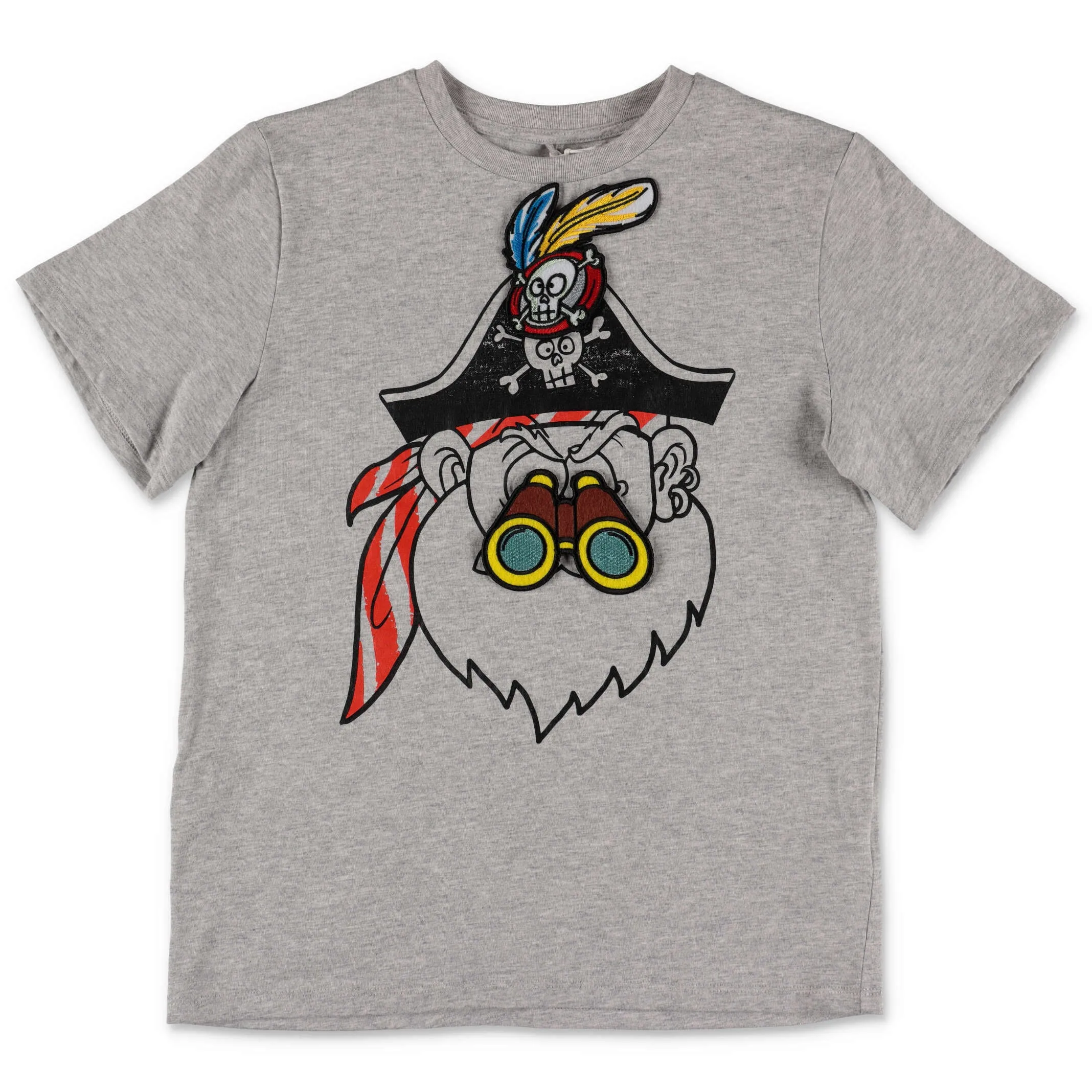 Stella McCartney Kids Funny Pirate Face T-Shirt