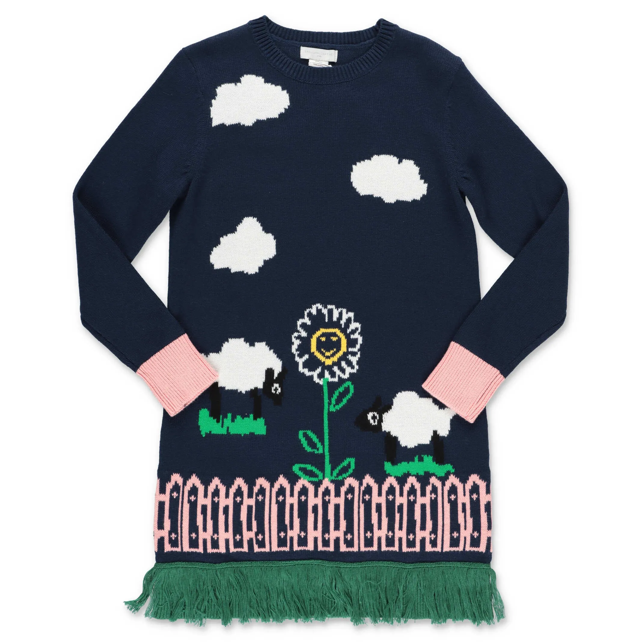 Stella McCartney Kids Garden Knit Intarsia Dress