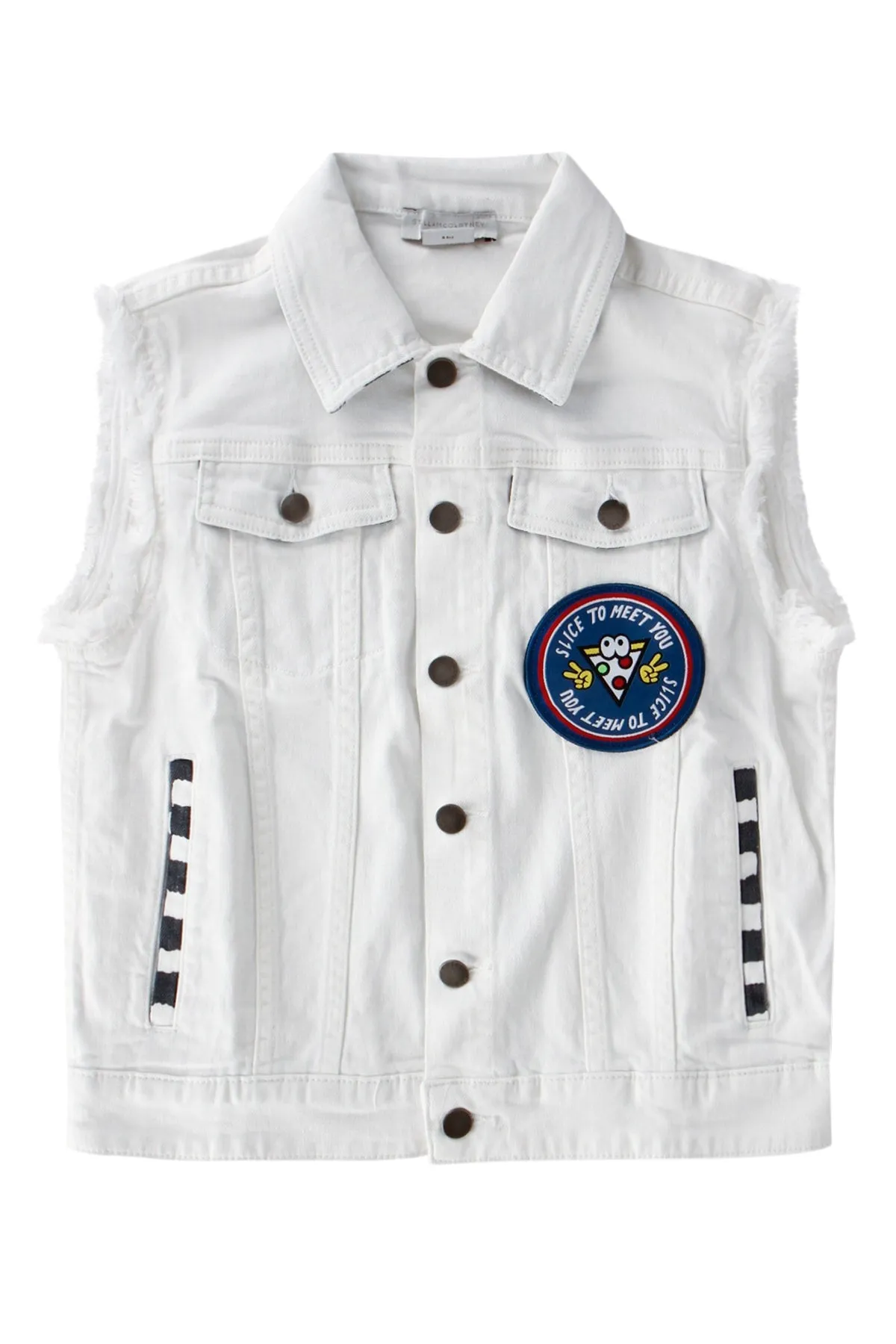 Stella McCartney Kids Gingham Check Denim Gilet