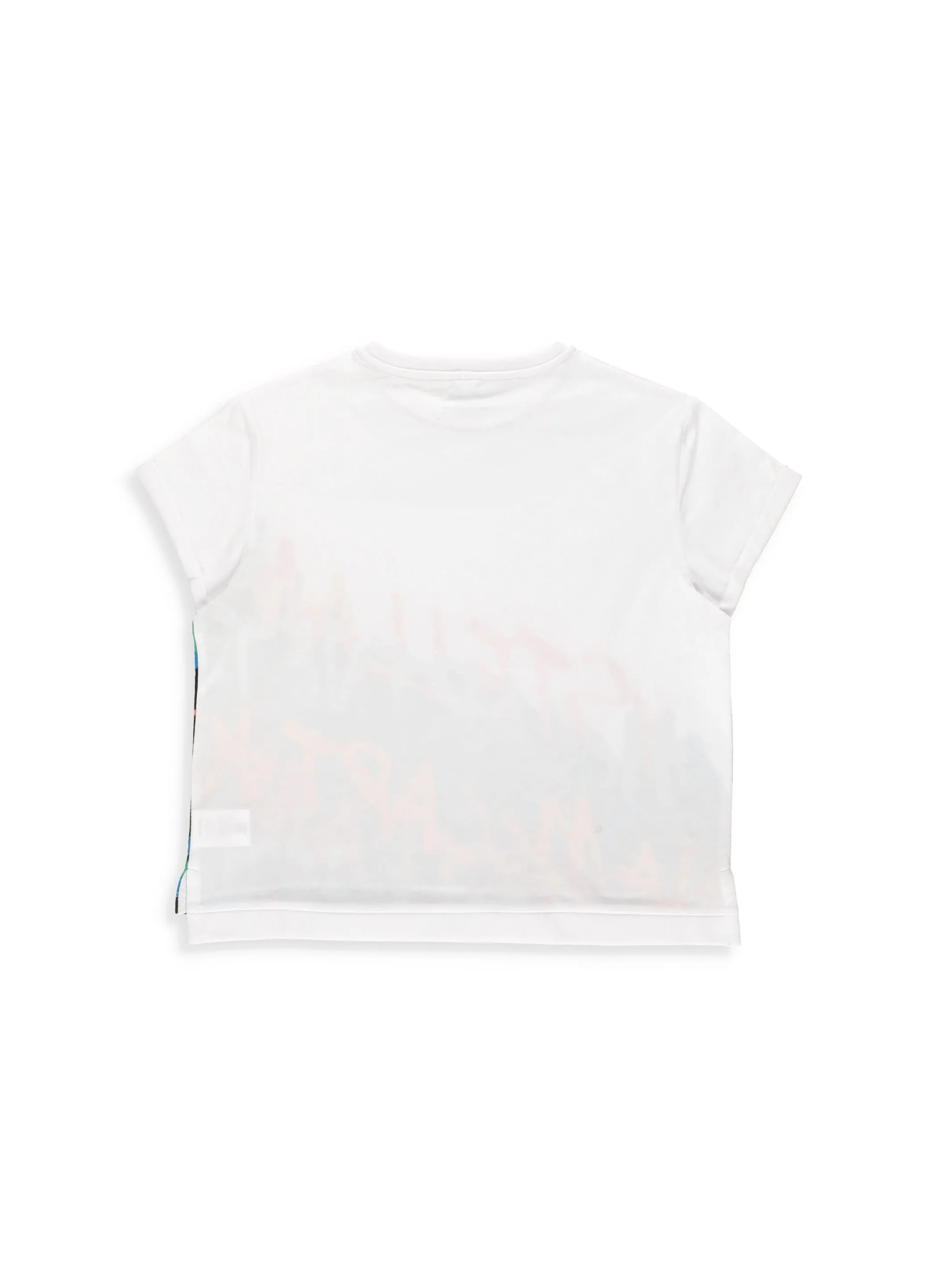 Stella McCartney Kids Graffiti Logo Printed Crewneck T-Shirt