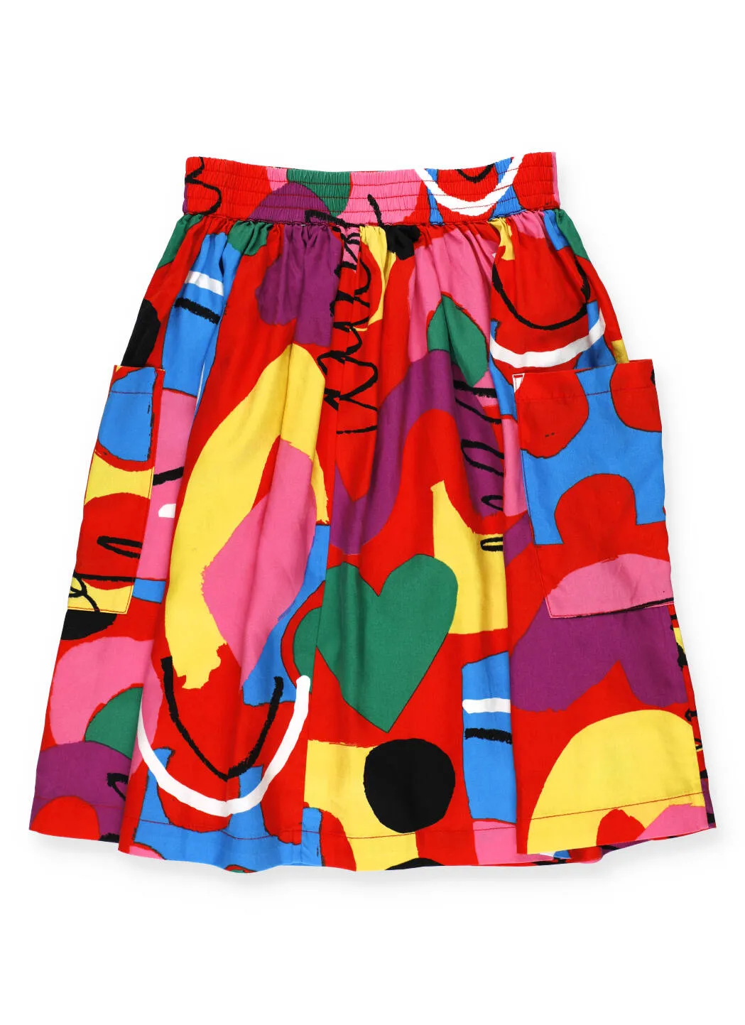 Stella McCartney Kids Graphic Print Pleated Skirt