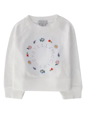Stella McCartney Kids Logo Print Crewneck Sweatshirt