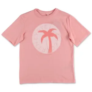 Stella McCartney Kids Palm Print Oversize T-Shirt